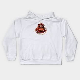 Cherry Pancakes Kids Hoodie